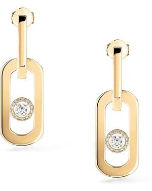 Messika And Diamond So Move Xl Drop Earrings - Metallic