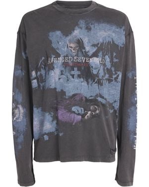 REPRESENT 247 X Avenged Sevenfold Cotton Graphic T-Shirt - Gray