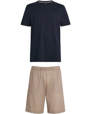 Hanro Cotton Night & Day Pyjama Set - Blue