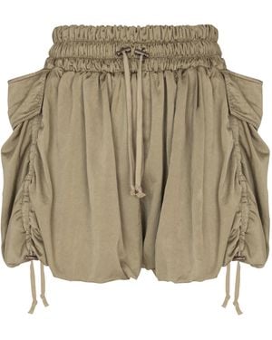 Balmain Twill Drawstring Shorts - Green