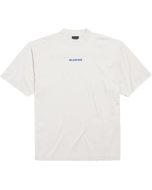 Balenciaga Cotton Logo T-Shirt - White