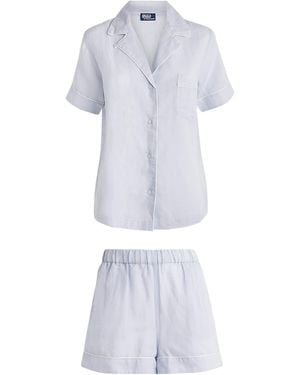 Polo Ralph Lauren Linen-Cotton Short Pyjama Set - White