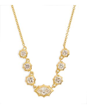 Jade Trau Small And Diamond Maverick Necklace - Metallic