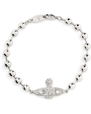 Vivienne Westwood Thames Mini Bas Relief Bracelet - Metallic