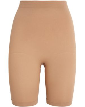 Skims Sculpt Mid-Thigh Shorts - Natural