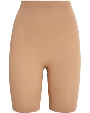 Skims Seamless Sculpt Mid-Thigh Shorts - Natural