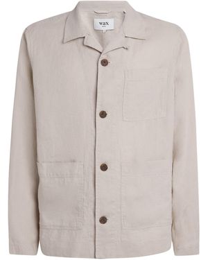 Wax London Linen Kimpton Overshirt - Natural