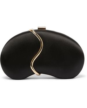 Marina Rinaldi Satin Clutch Bag - Black