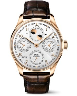 IWC Schaffhausen Rose Portugieser Perpetual Calendar Watch - Grey