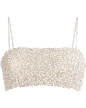 Camilla & Marc Sequinned Averio Crop Top - Natural