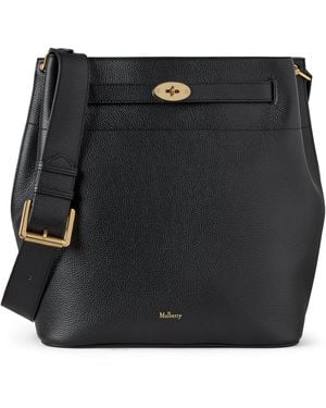 Mulberry Large Leather Islington Bucket Bag - Black