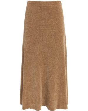 Gabriela Hearst Silk Muir Midi Skirt - Brown