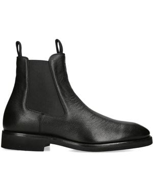 Tom Ford Leather Owen Chelsea Boots - Black