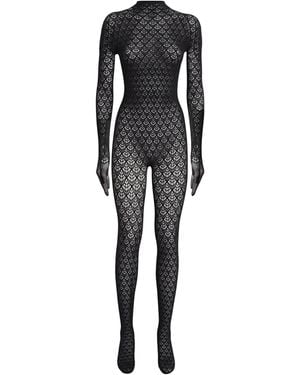 Wolford Mermaid Net Catsuit - Black
