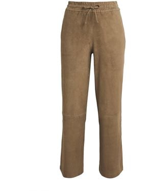 Arma Suede Blair Straight Pants - Natural