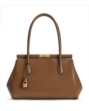 Dolce & Gabbana Leather Marlene Everyday Tote Bag - Brown