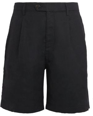 Eleventy X Harrods Linen Bermuda Shorts - Black