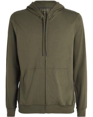 Derek Rose Modal-Blend Basel Zip-Up Hoodie - Green