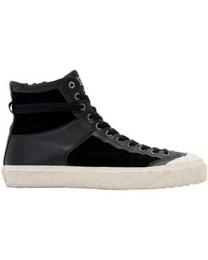 AllSaints Leather Numont High-Top Trainers - Black