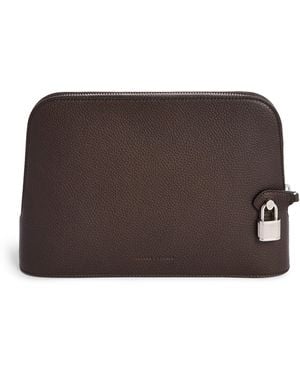 dunhill Leather Bourdon 27 Pouch - Brown