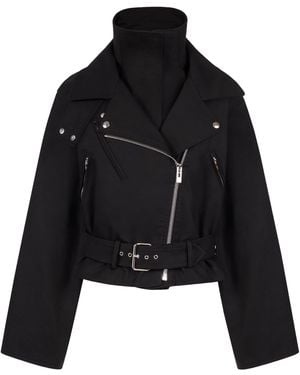 Alaïa Layered Biker Jacket - Black