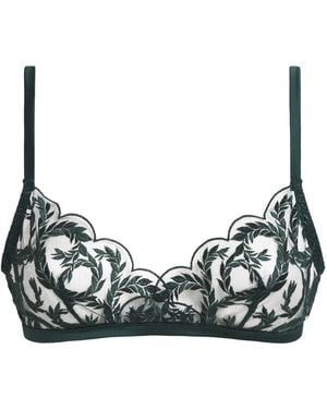 Coco De Mer Lace Arletta Soft Bra - Green