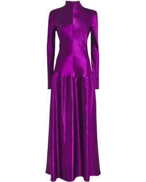 FFORME Satin Mila Maxi Dress - Purple