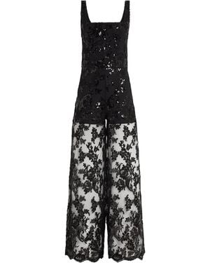 Alice + Olivia Embellished Isabella Jumpsuit - Black