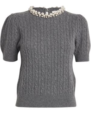 Sandro Wool-Cashmere Jumper - Grey