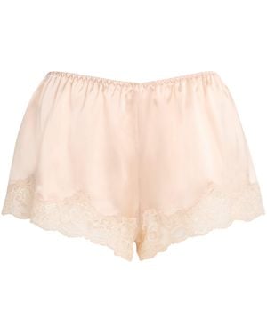 Gilda & Pearl Silk Boudoir Pyjama Shorts - Natural