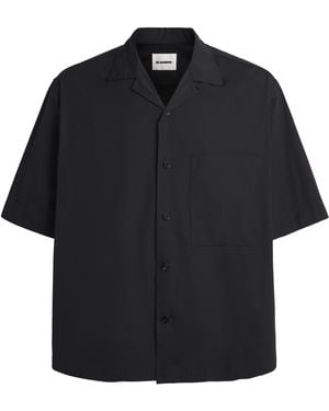 Jil Sander Cotton Short-Sleeve Shirt - Black