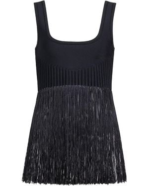 Alaïa Fringed Tank Top - Black