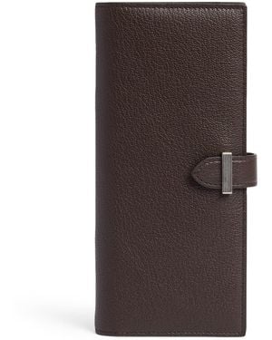 dunhill Long Capra Leather Alfred Wallet - Brown