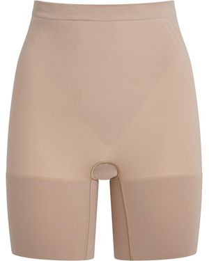 Spanx Sculpt Gofigure Mid-Thigh Shorts - Natural