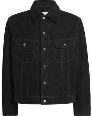 Studio Nicholson X Aaron Levine Suede Boston Jacket - Black