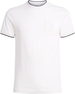 Lacoste Contrast-Trim Pocket T-Shirt - White