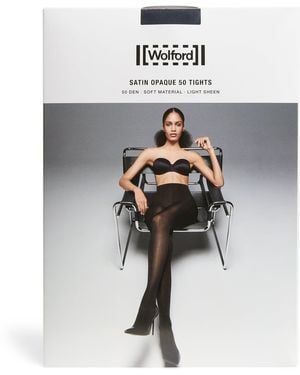 Wolford Satin Opaque 50 Tights - White