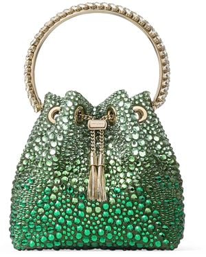 Jimmy Choo Bon Bon Embellished Top-Handle Bag - Green