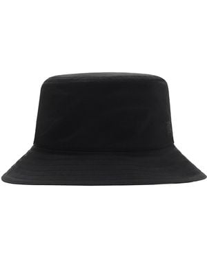 Burberry Gabardine Reversible Bucket Hat - Black