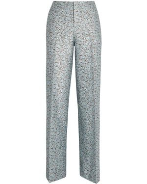 Tory Burch Jacquard Pants - Grey