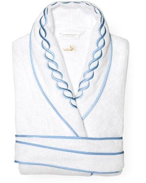 Pratesi Cotton Treccia Bathrobe - Blue