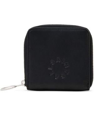 AllSaints Lambskin Zip-Around Arlo Wallet - Black