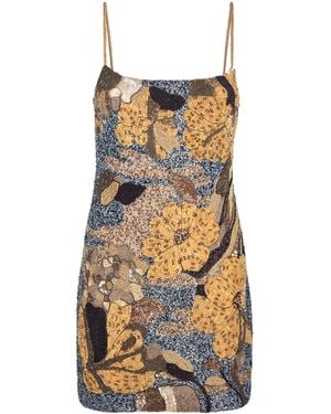 Cult Gaia Beaded Bebe Mini Dress - Multicolour