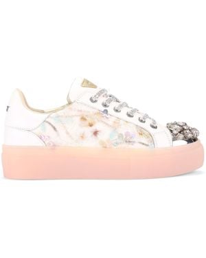 Kurt Geiger Embellished Cupsole Sneakers - Pink