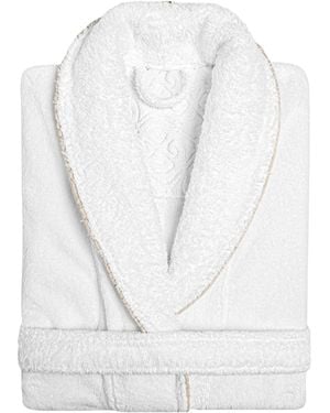 Graccioza Cotton Portobello Bathrobe - White