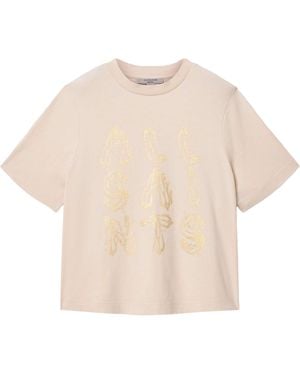 AllSaints Organic Cotton Ella Lisa T-Shirt - Natural