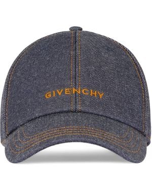 Givenchy Denim Logo Baseball Cap - Blue