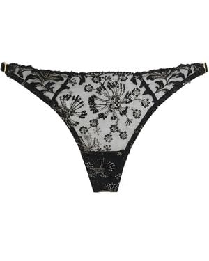 Bordelle Theia Strap Thong - Grey