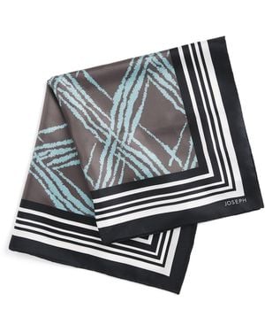 JOSEPH Silk Zhara Scarf - Blue