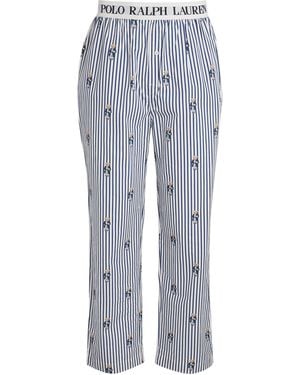 Polo Ralph Lauren Cotton Poplin Polo Bear Pyjama Bottoms - Grey